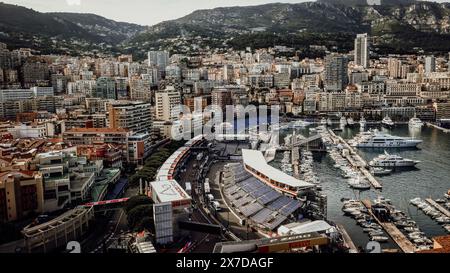 © SPORTPIXPRESS/MAXPPP, Monaco. 19 mai 2024. MAGAZINE PADDOCK FORMULA ONE MONACO GRAND PRIX INSTALLATION vue générale de Formula One Monaco GP crédit : MAXPPP/Alamy Live News Banque D'Images