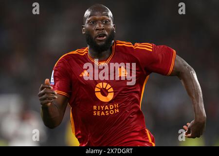 Rome, Italie. 19 mai 2024. Romelu Lukaku de L'AS Roma lors du match de football Serie A entre L'AS Roma et le CFC de Gênes au stade Olimpico à Rome (Italie), le 19 mai 2024. Crédit : Insidefoto di andrea staccioli/Alamy Live News Banque D'Images