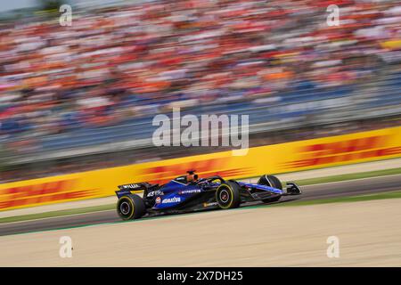 Imola, Bo, ITALIE. 19 mai 2024. Alexander Albon (THA) - Williams Racing - Williams FW46 - Mercedes.en FORMULE 1 MSC CROISIÈRES GRAN PREMIO DEL MADE IN ITALY E DELL'EMILIA-ROMAGNA 2 Autodromo Enzo e Dino Ferrari, Imola (BO) Italie (crédit image : © Alessio de Marco/ZUMA Press Wire) USAGE ÉDITORIAL SEULEMENT! Non destiné à UN USAGE commercial ! Banque D'Images