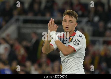 Rome, Italie. 19 mai 2024. 1g19 lors de la Ligue italienne de football Un match 2023/2024 entre AS Roma vs Genoa CFC au stade Olimpic de Rome le 19 mai 2024. Crédit : Agence photo indépendante/Alamy Live News Banque D'Images