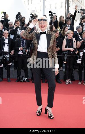 Ellen von Unwerth assiste à The Horizon : an American Saga Red Carpet au 77e Festival de Cannes au Palais des Festivals le 19 mai 2024 à Cannes. Photo de David Niviere/ABACAPRESS. COM Banque D'Images