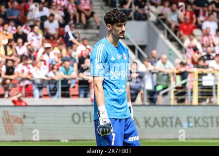 Cracovie, Pologne. 19 mai 2024. 05.19.2024 Cracovie (Cracovie) Pologne, Football, PKO BP Ekstraklasa (première ligue polonaise - premier niveau), Sezon (saison) 2023/2024, Cracovia - Rakow Czestochowa op : Vladan Kovacevic crédit : Konrad Swierad/Alamy Live News Banque D'Images