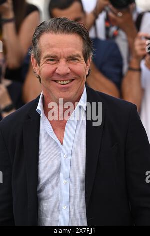 Dennis Quaid au Photocall for the substance lors du 77e Festival de Cannes à Cannes, France. Date de la photo : lundi 20 mai 2024. Banque D'Images