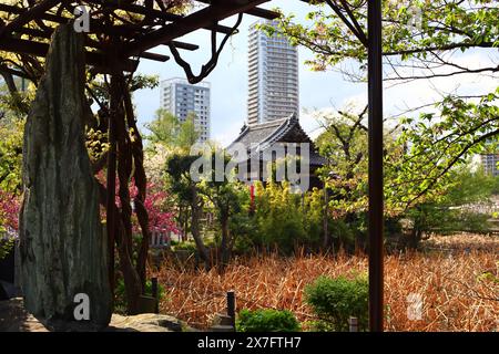 Sanctuaire Daikokutendo dans l'étang de Shinobazu, Ueno, Taito, Tokyo, Japon Banque D'Images