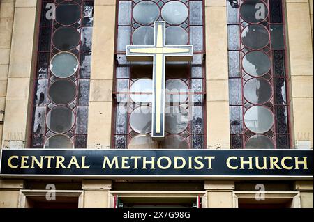 Foyer de l'église méthodiste centrale. Preston Banque D'Images