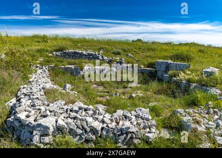 Colonie de Monkodonja de l'âge du bronze, site archéologique de Rovinj en Croatie Banque D'Images