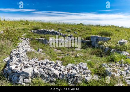 Colonie de Monkodonja de l'âge du bronze, site archéologique de Rovinj en Croatie Banque D'Images