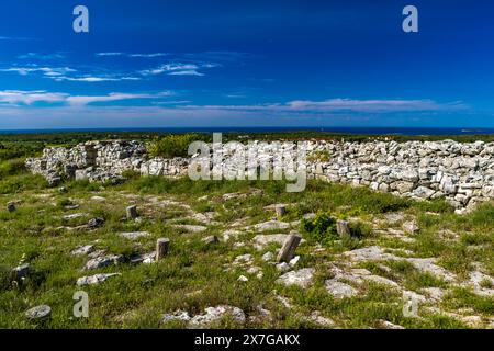 Colonie de Monkodonja de l'âge du bronze, site archéologique de Rovinj en Croatie Banque D'Images