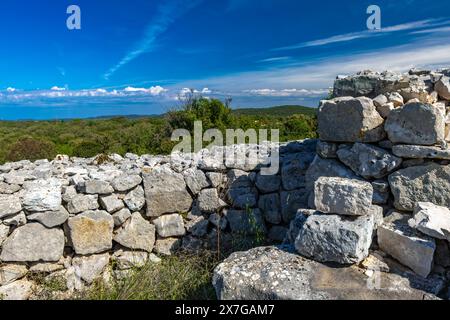 Colonie de Monkodonja de l'âge du bronze, site archéologique de Rovinj en Croatie Banque D'Images