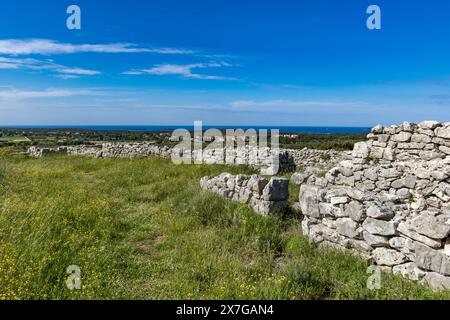 Colonie de Monkodonja de l'âge du bronze, site archéologique de Rovinj en Croatie Banque D'Images