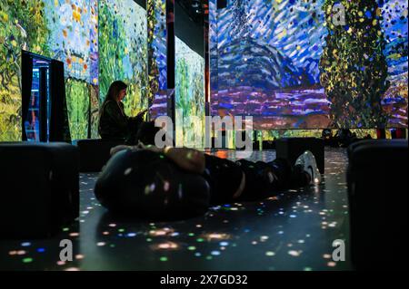 Le monde de Van Gogh une expérience sensorielle unique et une exposition au Nomad immersive Museum, Madrid, Espagne Banque D'Images