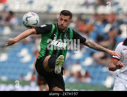 Reggio Emilia, Italie. 19 mai 2024. Foto Gianni Santandrea/LaPresse 19 maggio 2024 Reggio Emilia, Italia - sport, calcio - Sassuolo vs Cagliari - Campionato di calcio Serie A Tim 2023/2024 - Stadio Mapei. Nella foto : Pinamonti photo Gianni Santandrea/LaPresse 19 mai 2024 Reggio Emilia, Italie - sports, soccer - Sassuolo vs Caglairi - championnat de football Serie A Tim 2023/2024 - Mapei Stadium. Dans l'image : Pinamonti crédit : LaPresse/Alamy Live News Banque D'Images