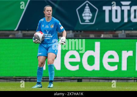 Tilburg, pays-Bas. 20 mai 2024. TILBURG, PAYS-BAS - 20 MAI : le gardien de but Diede Lemey de Fortuna Sittard tient le ballon lors de la finale de la Coupe TOTO KNVB entre Ajax et Fortuna Sittard au stade Koning Willem II le 20 mai 2024 à Tilburg, pays-Bas. (Photo de Joris Verwijst/Orange Pictures) crédit : Orange pics BV/Alamy Live News Banque D'Images