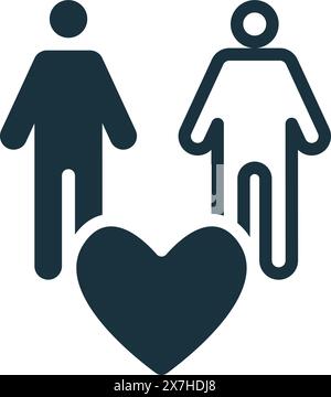 Icône anti-racisme. Icône monochrome simple responsabilité sociale pour les modèles, la conception Web et les infographies Illustration de Vecteur