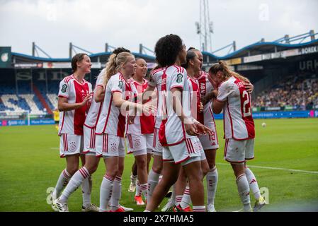 Timburg, pays-Bas. 20 mai 2024. La joueuse de l'Ajax célèbre le but photographié lors d'un match de football féminin entre l'Ajax et Fortuna Sittard lors de la finale de la coupe féminine KNVB, le 20 mai 2024 à Timburg, aux pays-Bas . PHOTO Adelina Cobos crédit : Sportpix/Alamy Live News Banque D'Images