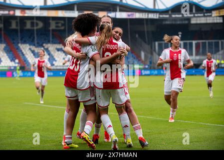 Timburg, pays-Bas. 20 mai 2024. La joueuse de l'Ajax célèbre le but photographié lors d'un match de football féminin entre l'Ajax et Fortuna Sittard lors de la finale de la coupe féminine KNVB, le 20 mai 2024 à Timburg, aux pays-Bas . PHOTO Adelina Cobos crédit : Sportpix/Alamy Live News Banque D'Images