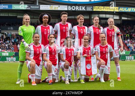 Timburg, pays-Bas. 20 mai 2024. L'équipe de l'Ajax photographiée lors d'un match de football féminin entre l'Ajax et Fortuna Sittard lors de la finale de la coupe féminine KNVB, le 20 mai 2024 à Timburg, aux pays-Bas . PHOTO Adelina Cobos crédit : Sportpix/Alamy Live News Banque D'Images