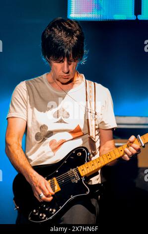 John Squire - The Stone Roses, V2012, Hylands Park, Chelmsford, Essex, Grande-Bretagne - 18 août 2012 Banque D'Images