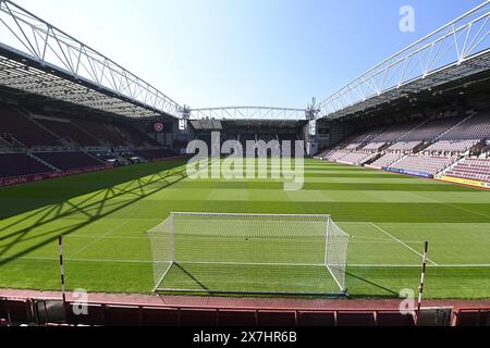 Tynecastle Park Edinburgh.Scotland.UK.18th mai 2024 Hearts vs Rangers. Match Cinch Premiership. Tynecastle Park, maison du cœur de Midlothian Banque D'Images