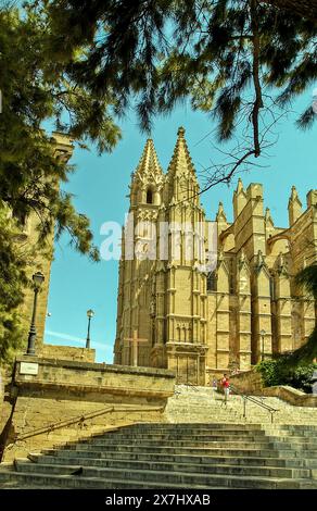 Catedral-Basílica de Santa María de Mallorca. Cathédrale de Palma sur l'île de Majorque. Alias la Seu Banque D'Images