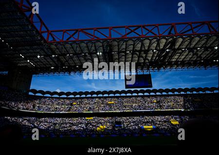 Milan, Italie. 19 mai 2024. Une vue générale du stade pendant le match de football italien Serie A Inter Milan vs Lazio au stade San Siro crédit : Piero Cruciatti/Alamy Live News Banque D'Images