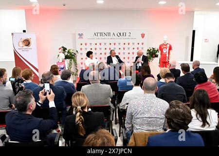 Monza, Italie. 20 mai 2024. L'Amministratore Delegato di AC Monza Adriano Galliani all'evento di beneficenza 'attenti a quei due' presso l'esclusiva Rinascente Lounge dell'U-Power Stadium di Monza, Italia - Marted&#xec; 20 maggio 2024 - Sport, calcio - (Foto Gianni Buzzi/AC Monza/LaPresse) Adriano Galliani AC Monza PDG à l'événement caritatif "attaché a quei due" au salon exclusif Rinascente du stade U-Power de Monza, Italie - mardi 20 mai 2024 - Sports, soccer - (photo Gianni Buzzi/AC Monza/LaPresse) crédit: LaPresse/Alamy Live News Banque D'Images