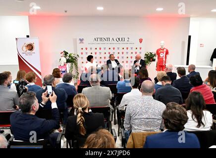 Monza, Italie. 20 mai 2024. L'Amministratore Delegato di AC Monza Adriano Galliani all'evento di beneficenza 'attenti a quei due' presso l'esclusiva Rinascente Lounge dell'U-Power Stadium di Monza, Italia - Marted&#xec; 20 maggio 2024 - Sport, calcio - (Foto Gianni Buzzi/AC Monza/LaPresse) Adriano Galliani AC Monza PDG à l'événement caritatif "attaché a quei due" au salon exclusif Rinascente du stade U-Power de Monza, Italie - mardi 20 mai 2024 - Sports, soccer - (photo Gianni Buzzi/AC Monza/LaPresse) crédit: LaPresse/Alamy Live News Banque D'Images