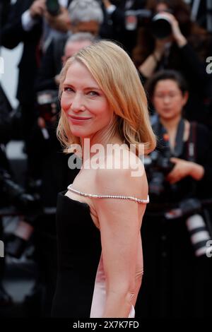 CANNES, FRANCE - 20 MAI : Cate Blanchett assiste à la première de 'The Apprentice' au 77e Festival de Cannes au Palais des Festivals le 20 mai 2024 à Cannes, France. CAP/GOL ©GOL/Capital Pictures Banque D'Images