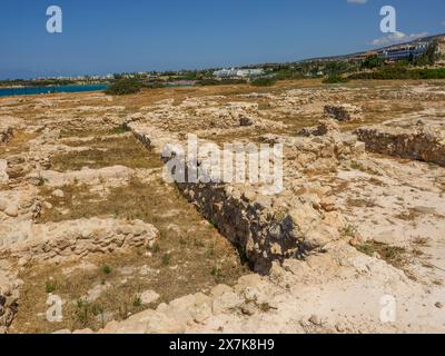 Mai 2024 - ruines de la colonie mycénienne du musée de Chypre près de Pegeia Pafos, Chypre. Banque D'Images