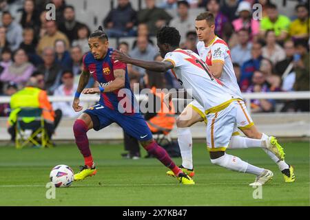 Barcelone, Espagne. 19 mai 2024. Espagne match de football de la Liga FC Barcelone vs Rayo Vallecano au stade olympique de Montjuic à Barcelone, 19 mai 2024 Raphinha 900/cordon Press Credit : CORDON PRESS/Alamy Live News Banque D'Images