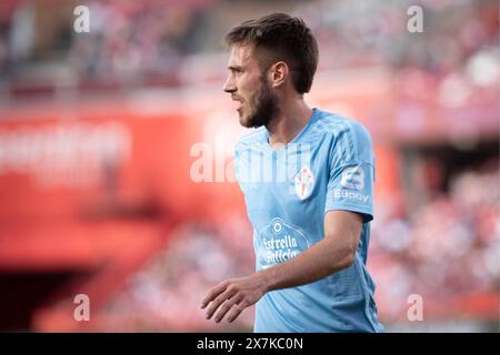 Grenade, Espagne. 19 mai 2024. GRENADE. 19.5,24. Jornada 37 de la Liga EA Sports de Primera División entre el Granada CF y el Celta de Vigo en el Estadio de Los Carmenes en Granada. FOTO : ANTONIO.L.JUAREZ. Archsev Credit : CORDON PRESS/Alamy Live News Banque D'Images