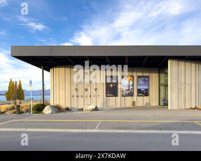 Entrée à Dark Sky Project, Motuariki Lane, Lac Tekapo, Canterbury, Île du Sud, nouvelle-Zélande Banque D'Images
