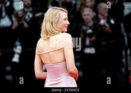 Cannes, France. 20 mai 2024. Cate Blanchett assiste au tapis rouge Apprentice screening au 77e Festival annuel de Cannes au Palais des Festivals le éà mai 2024 à Cannes, France Banque D'Images