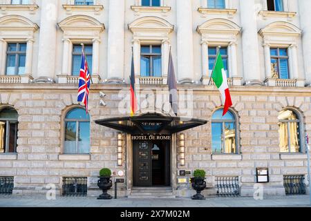 Hotel de Rome, hôtel de luxe 5 étoiles, Behrenstrasse, Bebelplatz, Mitte, Berlin, Allemagne Banque D'Images