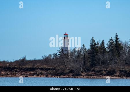 Phare de Cape Jourimain au Nouveau-Brunswick, Canada Banque D'Images