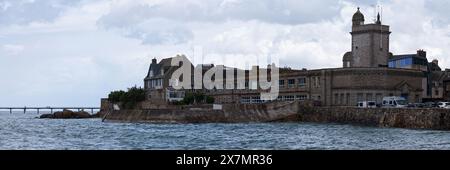 La Station biologique de Roscoff (SBR) est un centre français de recherche et d'enseignement en biologie marine et océanographie. Fondée par Henri de Lacaze-Duthiers Banque D'Images