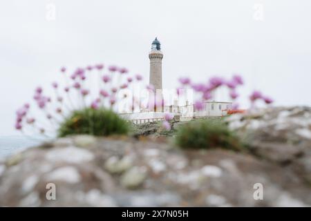 Phare d'Ardnamurchan au point le plus à l'ouest du continent britannique, Ardnamurchan point, Highland, Écosse Banque D'Images