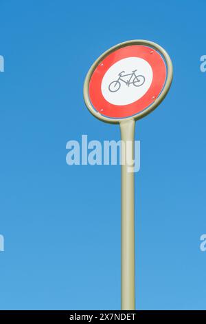Interdiction des bicyclettes Banque D'Images