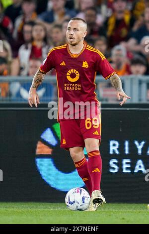 Rome, Italie. 19 mai 2024. Angelino de L'AS Roma lors du match de Serie A TIM entre L'AS Roma et Gênes CFC au Stadio Olimpico le 19 mai 2024 à Rome, Italie. Crédit : Giuseppe Maffia/Alamy Live News Banque D'Images