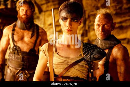 FURIOSA : a MAD MAX saga 2024 Warner Bros.. Images film avec Anya Taylor-Joy dans le rôle d'Imperator Furiosa Banque D'Images