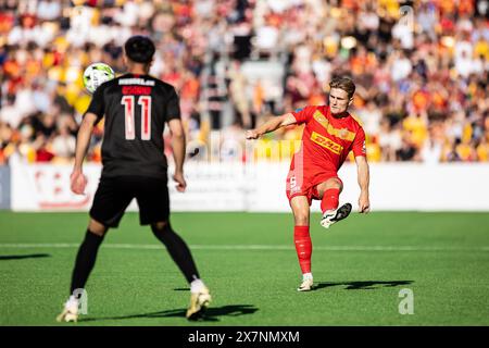 Farum, Danemark. 20 mai 2024. Martin Frese (5) du FC Nordsjaelland vu lors du match de Superliga 3F entre le FC Nordsjaelland et le FC Midtjylland à droite du Dream Park à Farum. (Crédit photo : Gonzales photo/Alamy Live News Banque D'Images