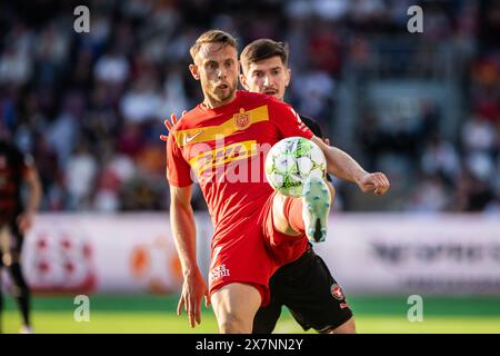 Farum, Danemark. 20 mai 2024. Marcus Ingvartsen (7) du FC Nordsjaelland vu lors du match de 3F Superliga entre le FC Nordsjaelland et le FC Midtjylland à droite de Dream Park à Farum. (Crédit photo : Gonzales photo/Alamy Live News Banque D'Images