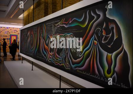 Londres, Royaume-Uni. 21 mai 2024. Serpentine présente la plus grande exposition personnelle dans une institution londonienne de l'artiste, auteur, éducatrice, historienne culturelle et féministe Judy Chicago (née en 1939, Chicago, États-Unis). Intitulée révélations, l’exposition sera présentée à Serpentine Nord du 23 mai au 1er septembre 2024. Crédit : Mary-lu Bakker/Alamy Live News Banque D'Images