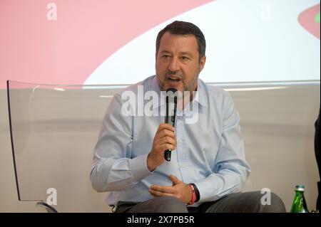 Rome, Italie. 21 mai 2024. ROME - Matteo Salvini lors des percées sur la route de la sécurité conférence éditoriale usage uniquement crédit : Agence photo indépendante/Alamy Live News Banque D'Images