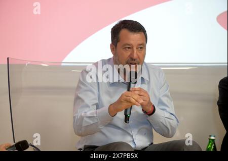 Rome, Italie. 21 mai 2024. ROME - Matteo Salvini lors des percées sur la route de la sécurité conférence éditoriale usage uniquement crédit : Agence photo indépendante/Alamy Live News Banque D'Images