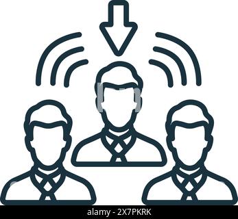 Icône embauche à distance. Icône monochrome simple Remote Work pour les modèles, la conception Web et les infographies Illustration de Vecteur