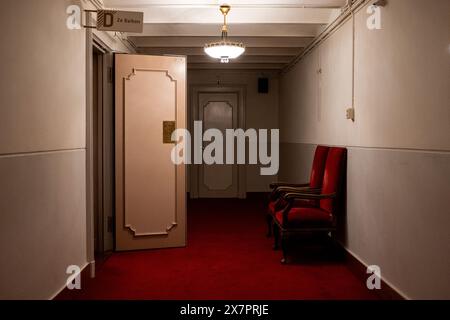 Couloir de l'Internationaal Theater Amsterdam (ITA) ou Stadsschouwburg, un théâtre situé sur la place Leidseplein à Amsterdam, capitale du Nether Banque D'Images