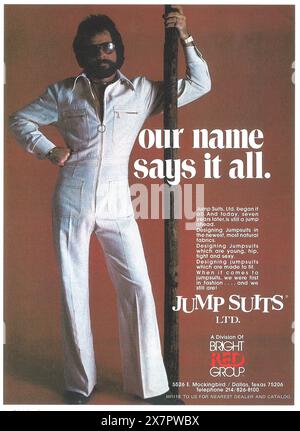 Annonce 1976 Jump Suits Banque D'Images