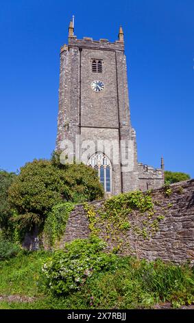 England, Devon, Dittisham, sont l'église George's Church Banque D'Images