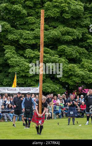 19 mai 2024. Gordon Castle Highland Games, Fochabers, Moray, Écosse. C'est une scène des Days Highland Games et Country Fair activités. C'est le cas Banque D'Images